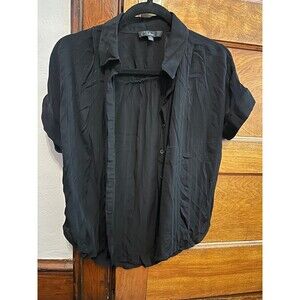 Lulus black button down top